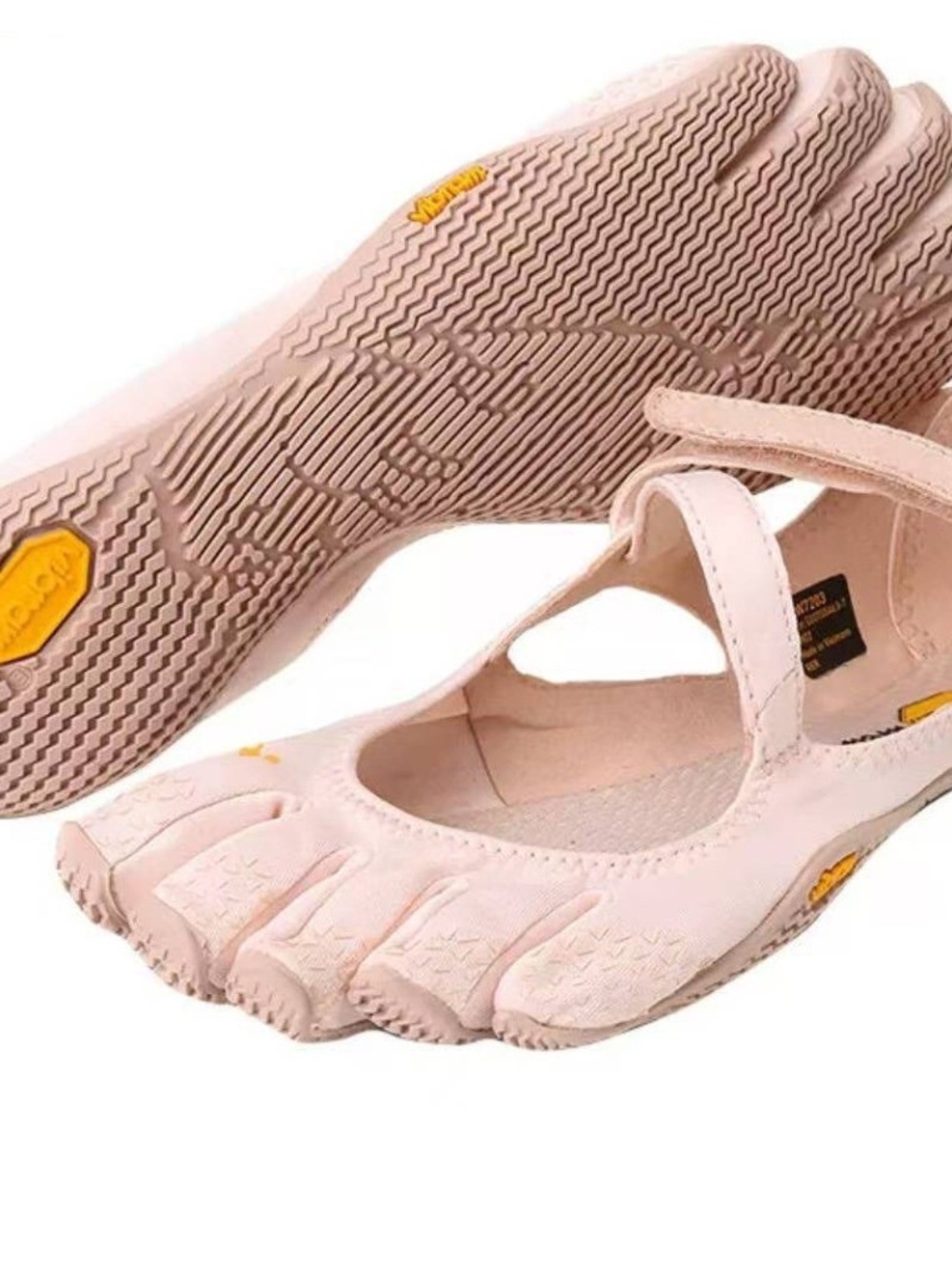 Vibram Women's Pale Pink Five-Toe Mary Jane Flats